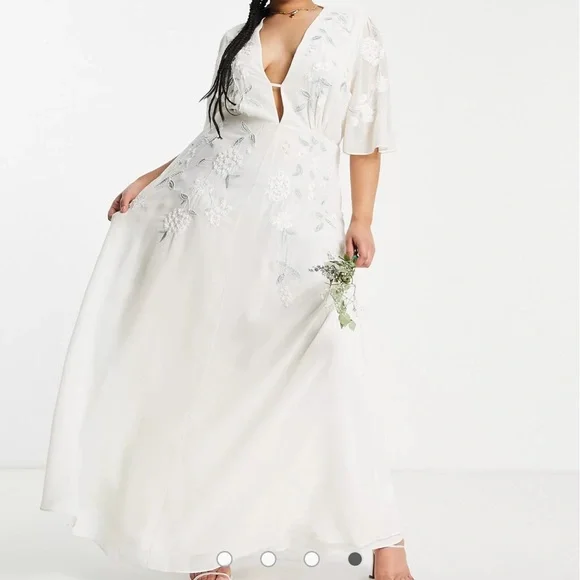 chinese dress ladies Hope & Ivy Michelle Floral Maxi Wrap Dress